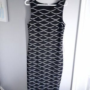 Frank Lyman Black and White Sleeveless Dress